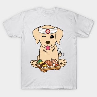 Sushi Chef Golden Retriever T-Shirt